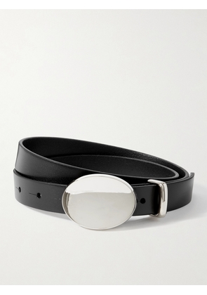 MARANT ÉTOILE - Ory Leather And Silver-tone Belt - Black - 70,75,80,85,90,95