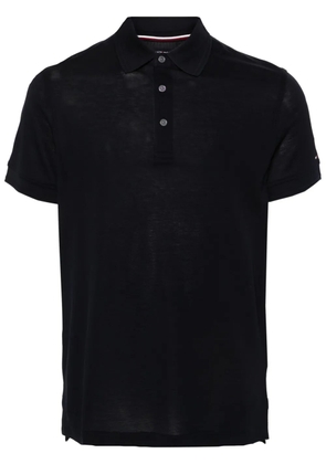 Tommy Hilfiger logo-embroidered piqué polo shirt - Blue
