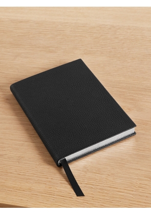 Smythson - Soho Ludlow Textured-leather Notebook - Black - One size