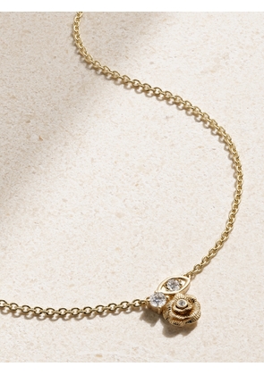 Sydney Evan - Large Marquis Eye And Rose 14-karat Gold Diamond Necklace - One size