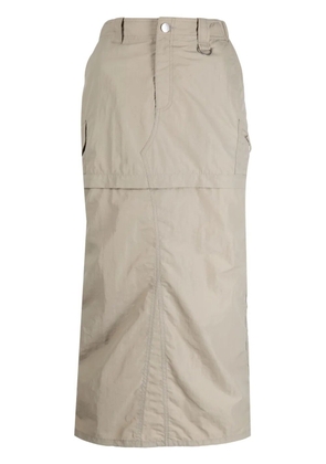 Goen.J 3-way cargo skirt - Brown