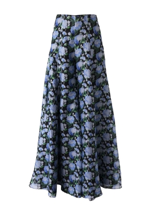 Carolina Herrera peony-print palazzo pants - Blue
