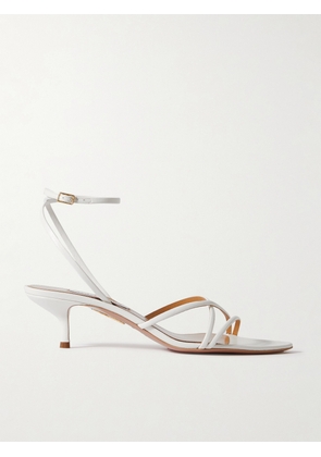 Aquazzura - Roy 50 Leather Sandals - White - IT36,IT36.5,IT37,IT37.5,IT38,IT38.5,IT39,IT39.5,IT40,IT40.5,IT41,IT41.5,IT42