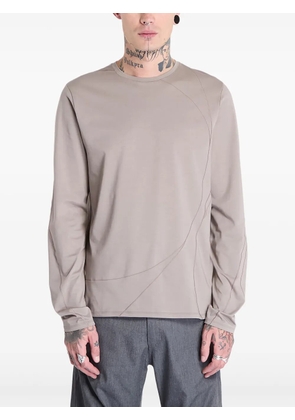 Post Archive Faction cotton-blend T-shirt - Grey