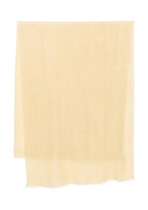 AKEE INTERNATIONAL raw-edge scarf - Yellow