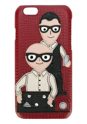 Dolce & Gabbana Designers patch iPhone 6 case - Red