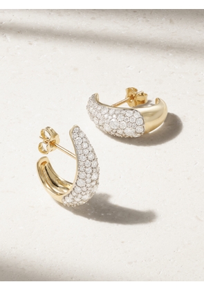 Lucy Delius - Signature 14-karat Gold Diamond Earrings - One size