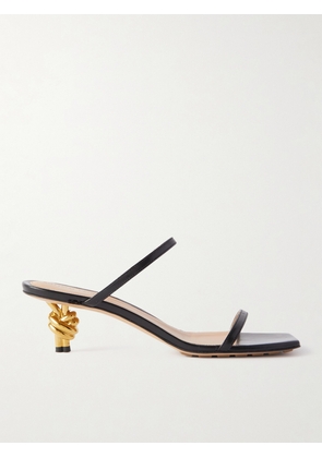 Bottega Veneta - Knot Leather Sandals - Black - EU 36,EU 37,EU 38,EU 39,EU 40