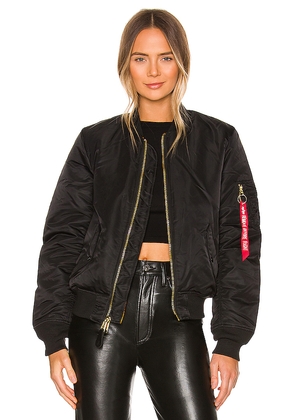 ALPHA INDUSTRIES MA-1 W Bomber in Black. Size L. Also in S, XL, XS.