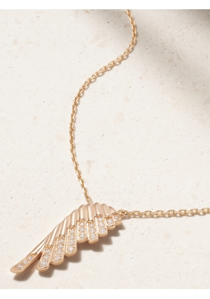 Garrard - Wings Rising Mini Icon 18-karat Rose Gold Diamond Necklace - One size