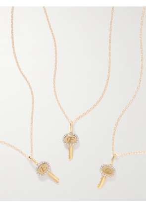 STONE AND STRAND - Home Sweet Home 10-karat Gold Diamond Necklace - A,B,C,D,E,F,G,H,I,J,K,L,M,N,O,P,Q,R,S,T,U,V,W,X,Y,Z