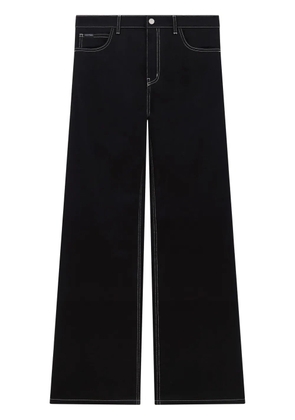 Courrèges mid-rise wide leg jeans - Black