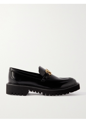 Valentino Garavani - Vlogo Leather Loafers - Black - IT35,IT35.5,IT36,IT36.5,IT37,IT37.5,IT38,IT38.5,IT39,IT39.5,IT40,IT40.5,IT41,IT41.5,IT42