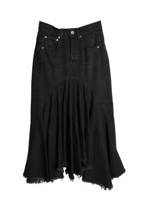 VETEMENTS denim midi skirt - Black