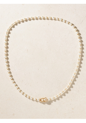 Yvonne Léon - 18-karat Gold, Pearl And Diamond Necklace - One size
