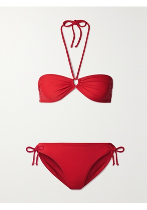 Norma Kamali - Jason Cutout Halterneck Bikini - Red - x small,small,medium,large,x large