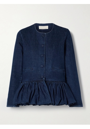 LIBEROWE - Denim Peplum Jacket - Blue - x small,small,medium,large,x large