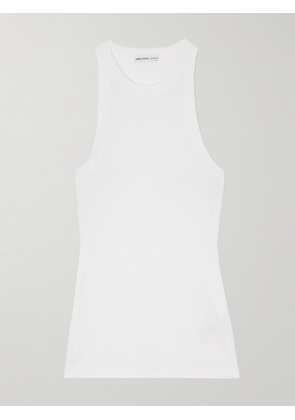 James Perse - Ribbed Stretch-supima Cotton Tank - White - 01,2,3,4