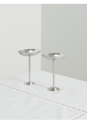 Gohar World - Set Of Two Silver-tone Dessert Coupes - One size