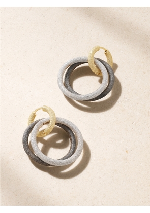 Carolina Bucci - 18-karat Yellow And White Gold Hoop Earrings - One size