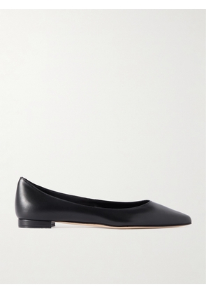 Manolo Blahnik - Kietta Leather Point-toe Flats - Black - IT35,IT36,IT36.5,IT37,IT37.5,IT38,IT38.5,IT39,IT39.5,IT40,IT40.5,IT41,IT41.5,IT42,IT43