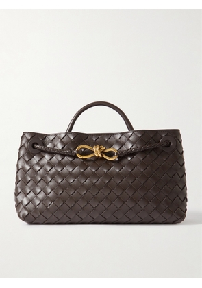Bottega Veneta - East/west Andiamo Small Intrecciato Leather Tote - Brown - One size