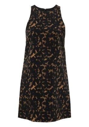 Theory tortoiseshell shift dress - Brown