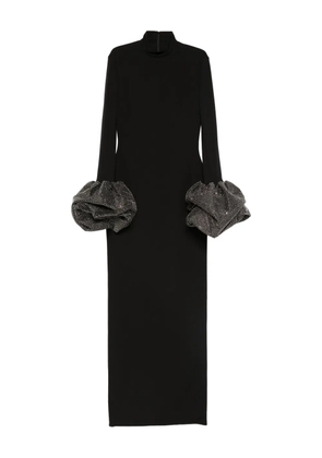 Solace London Viviana high-neck maxi dress - Black