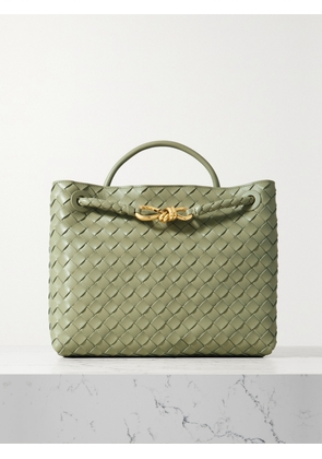 Bottega Veneta - Andiamo Medium Embellished Intrecciato Leather Tote - Green - One size