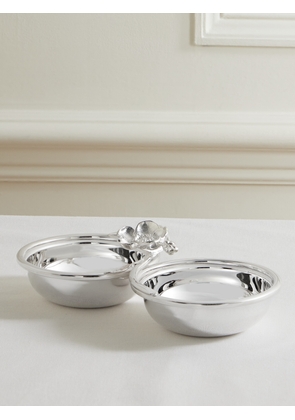 Christofle - Anemone-belle Époque Set Of Two Silver-plated Serving Dishes - One size