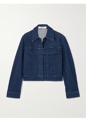Another Tomorrow - Cropped Denim Jacket - Blue - IT36,IT38,IT40,IT42,IT44,IT46,IT48,IT50