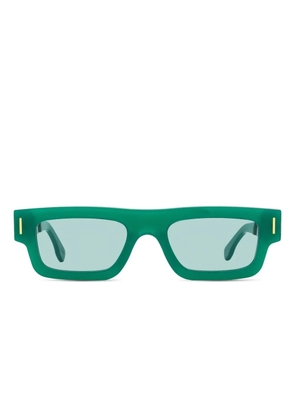 Retrosuperfuture low-profile rectangular sunglasses - Green