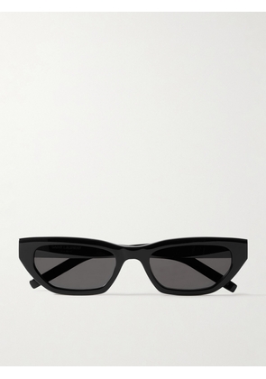 SAINT LAURENT EYEWEAR - Cat-eye Acetate Sunglasses - Black - One size