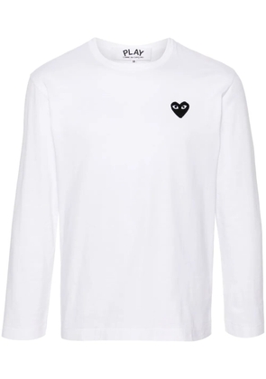 Comme Des Garçons Play heart-patch cotton T-shirt - White