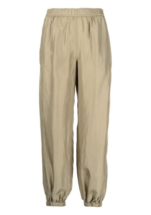 Semicouture elasticated-waist cropped trousers - Green