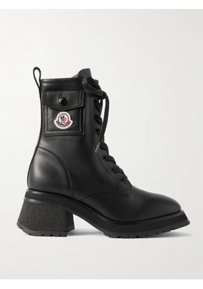 Moncler - Gigi Leather Ankle Boots - Black - IT36,IT36.5,IT37,IT37.5,IT38,IT38.5,IT39,IT39.5,IT40,IT40.5,IT41
