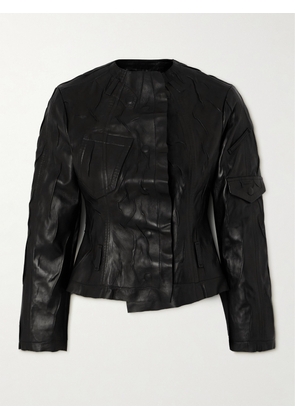 Acne Studios - Distressed Leather Jacket - Black - EU 32,EU 40