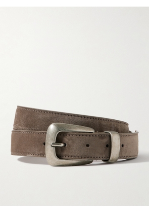 KHAITE - Benny Suede Belt - Brown - 70,75,80,85,90