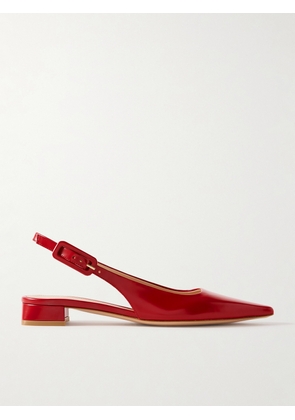 Gianvito Rossi - Tokio 20 Leather Slingback Flats - Red - IT35,IT35.5,IT36,IT36.5,IT37,IT37.5,IT38,IT38.5,IT39,IT39.5,IT40,IT40.5,IT41,IT41.5,IT42