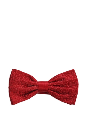Stefano Ricci checked-jacquard bow tie - Red