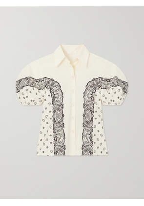 Chloé - Paisley-print Cotton-poplin Shirt - Cream - FR 34,FR 36,FR 38,FR 40,FR 42,FR 44