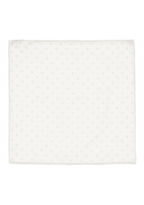 Eleventy polka dot pocket square - White