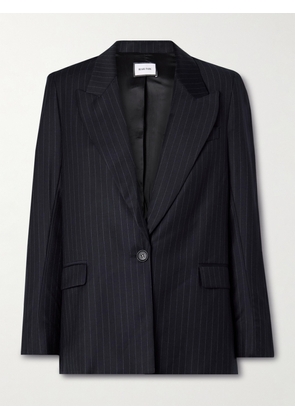 BEARE PARK - Sylvie Pinstriped Wool-twill Blazer - Blue - UK 8,UK 10,UK 12,UK 14,UK 16