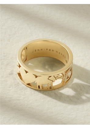 Jennifer Meyer - Good Luck 18-karat Gold Diamond Ring - 6,7