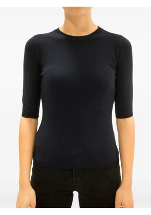 LA ROSE crew-neck top - Blue