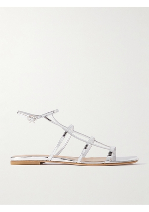 Gianvito Rossi - Metallic Leather Sandals - Silver - IT36,IT36.5,IT37,IT37.5,IT38,IT38.5,IT39,IT39.5,IT40,IT40.5,IT41,IT42