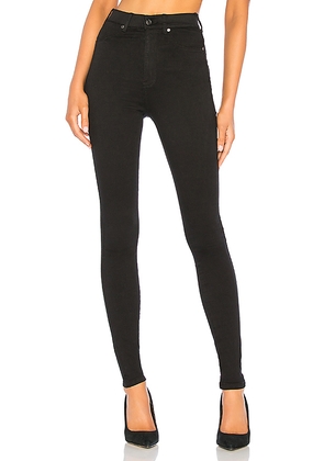 Dr. Denim High Waist Solitaire Jeans in Black. Size L. Also in M, S, XS.