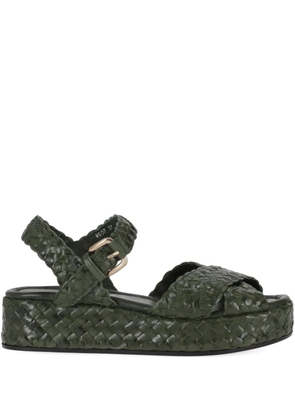 La-Rose woven wedge sandals - Green