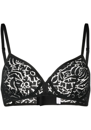 ERES floral lace-detail bra - Black