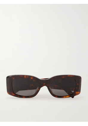 CELINE Eyewear - Triomphe Oversized Square-frame Acetate Sunglasses - Tortoiseshell - One size